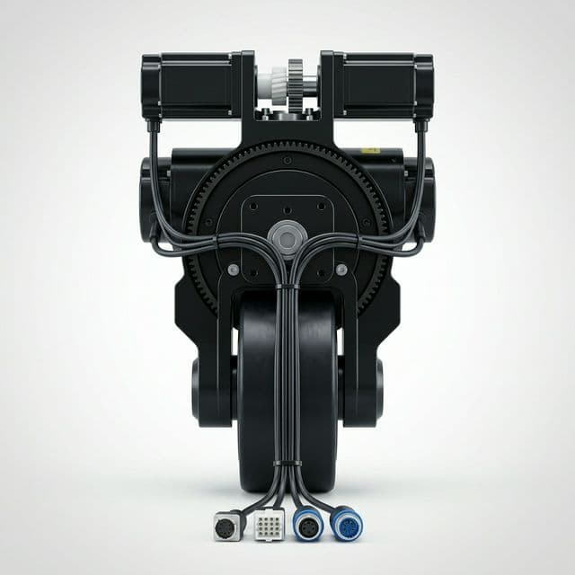 Differential drive unit with dual motors