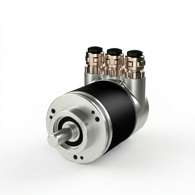 Absolute rotary encoder for position feedback